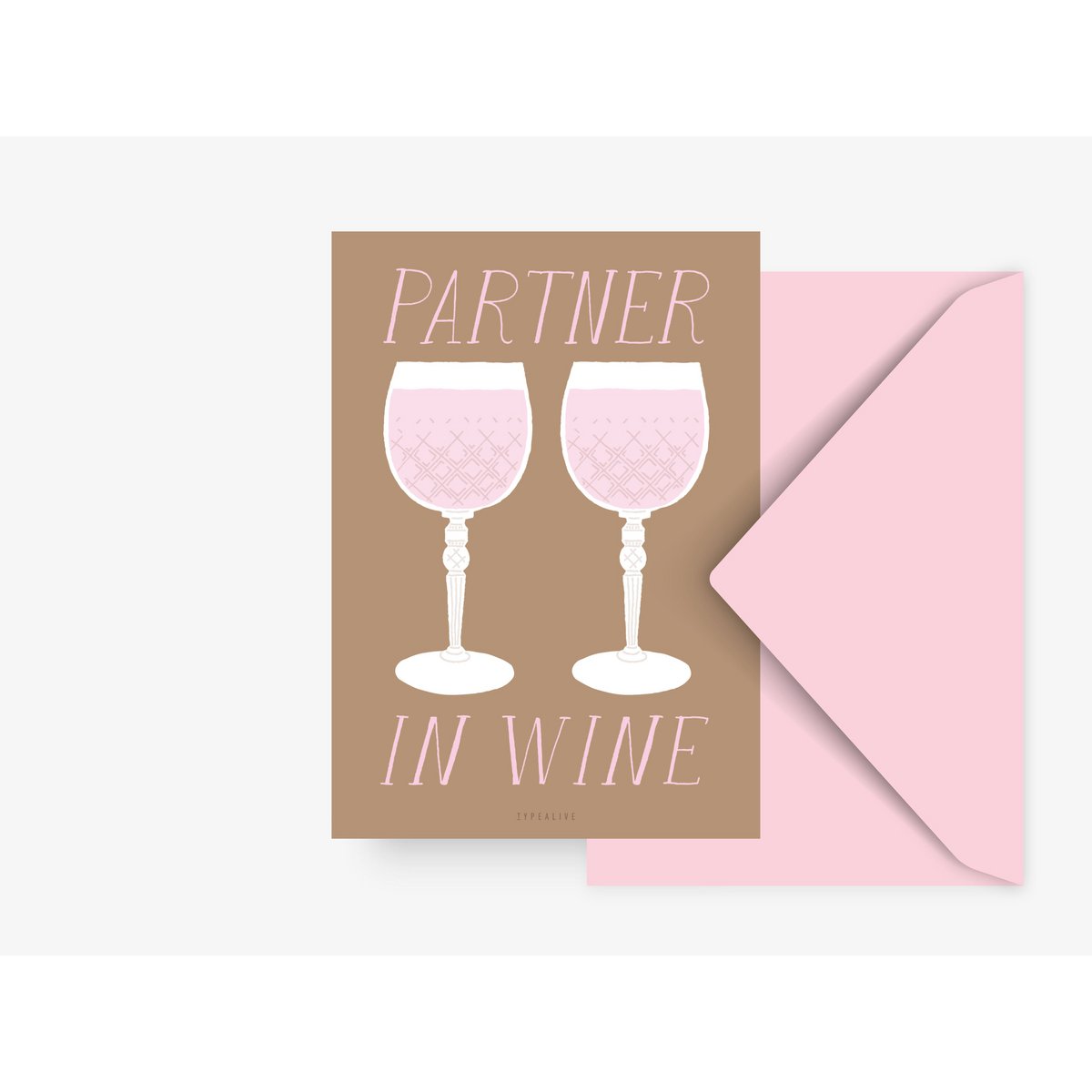 Postkarte / Partner In Wine