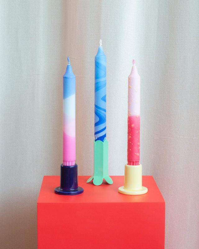 3-Pack-Verjüngungskerzen Sommerblau