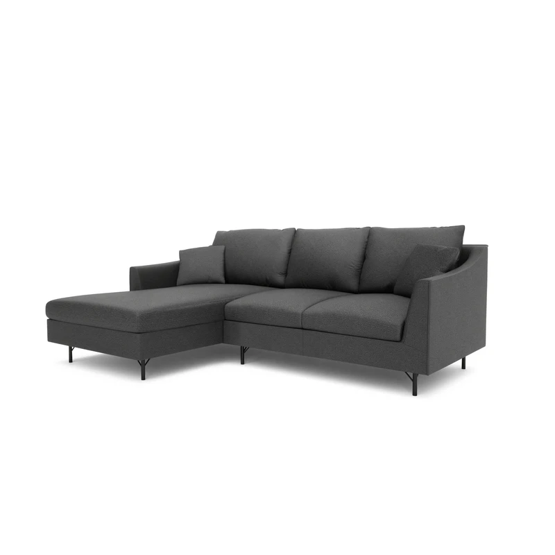 4-Seater Left Corner Sofa ALFAMA - Dark Grey
