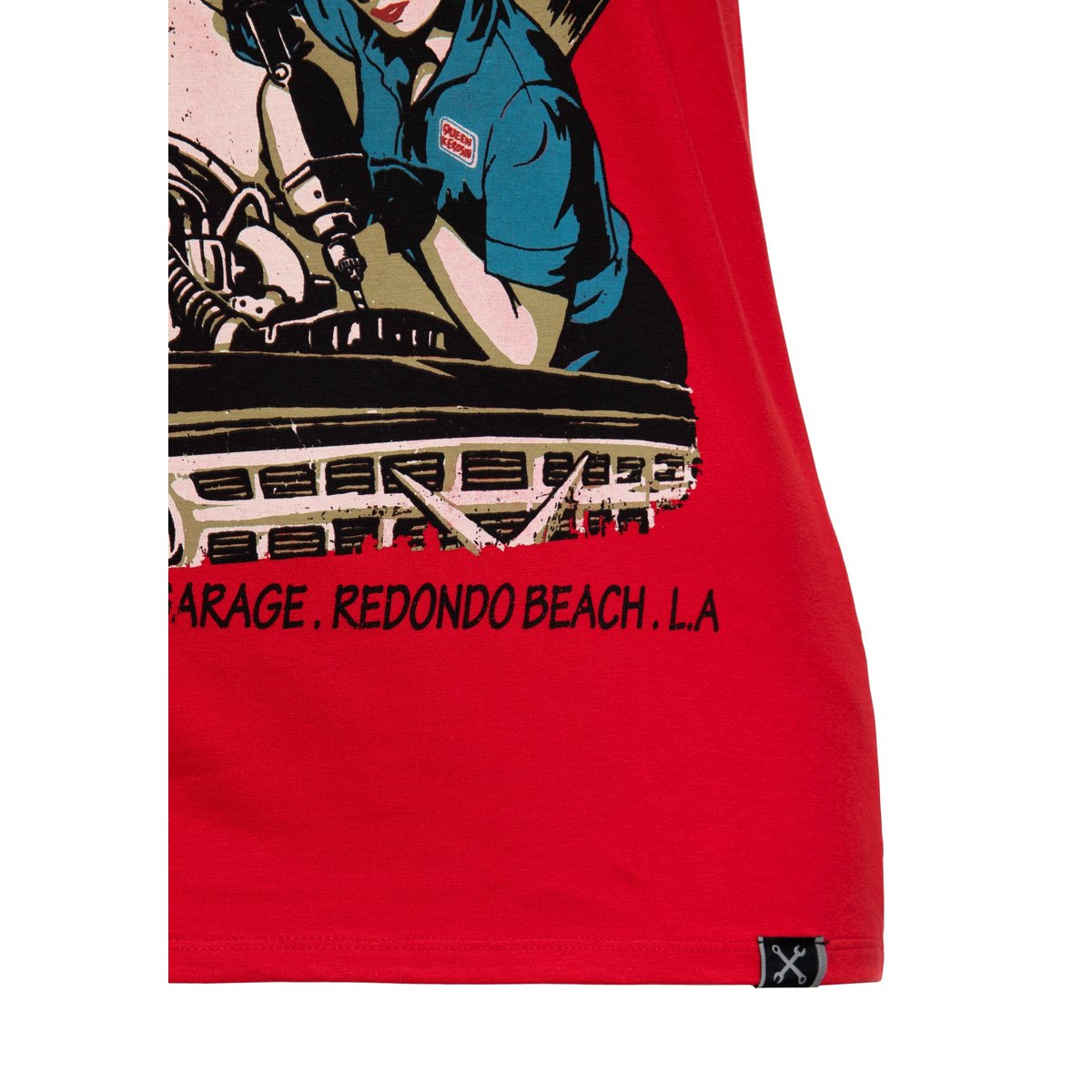 T-shirt with V-neck "Tune Up"