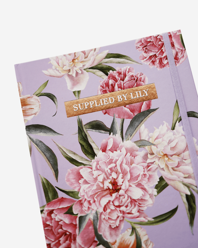 Bullet Journal in Luxurious Lilac Floral