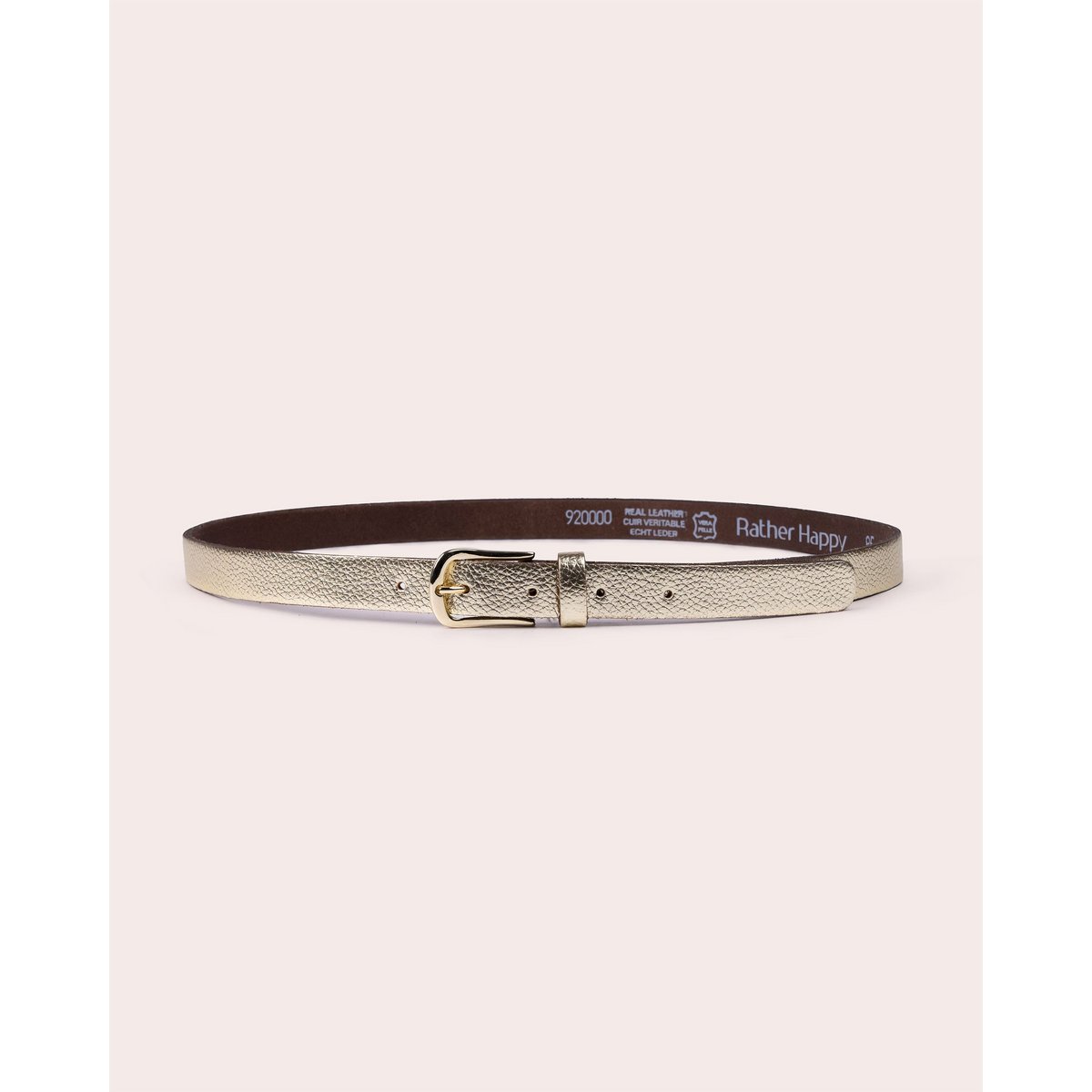 ARIA | Premium Textured Leather Belt with Polished Metal Buckle
