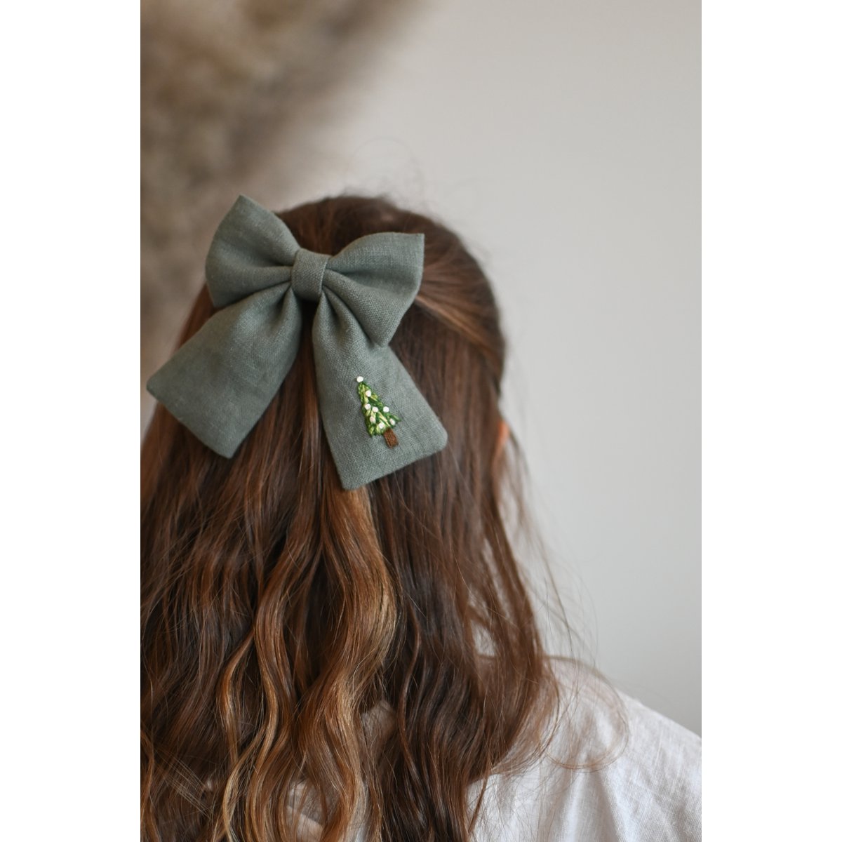 Árbol de Navidad Lazos para el cabello grandes o midi