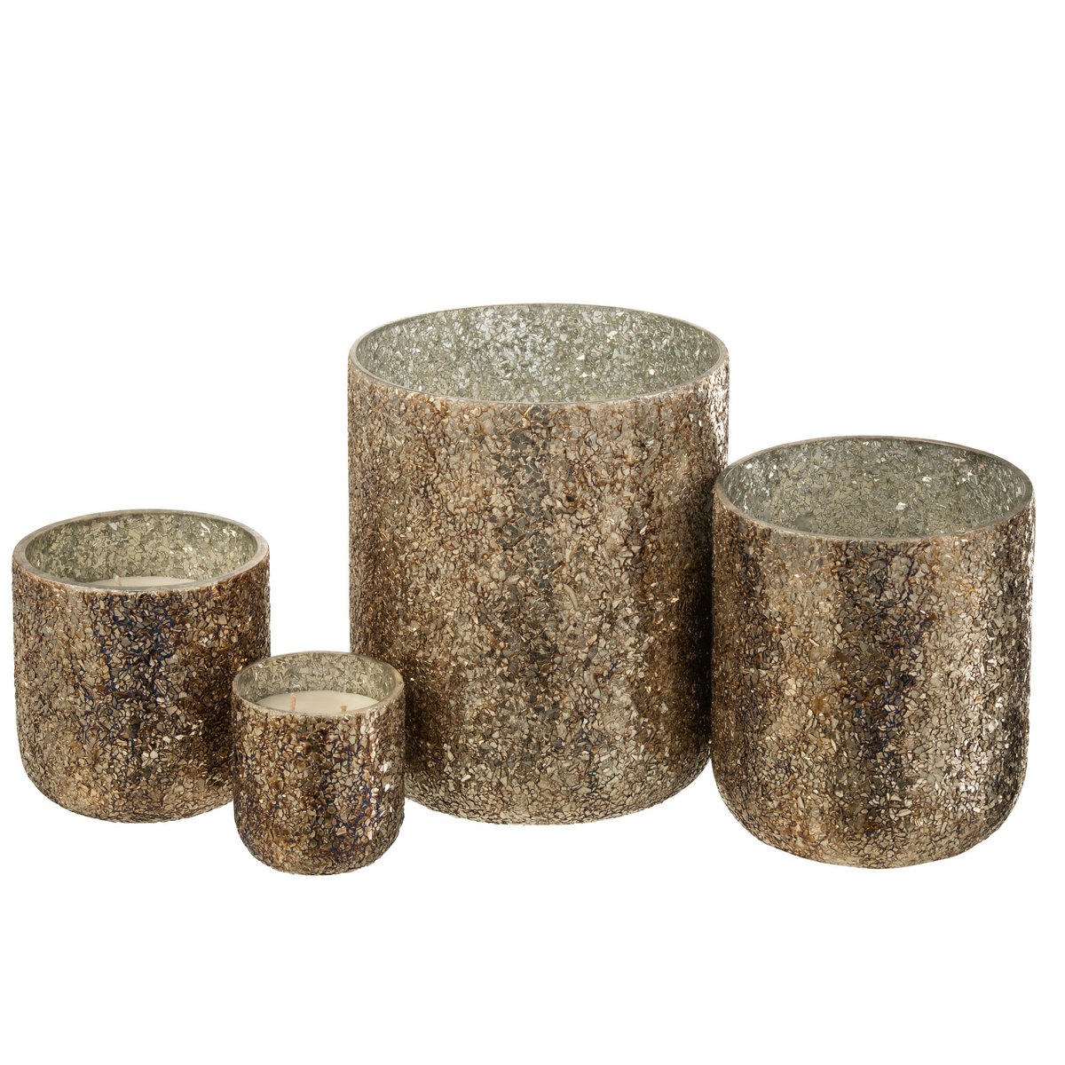J-Line scented candle Luxuria - Cookie Crunch - glass - bronze - XL - 120U