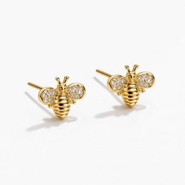 Bee Love – Bijenoorknopjes met zirkonen