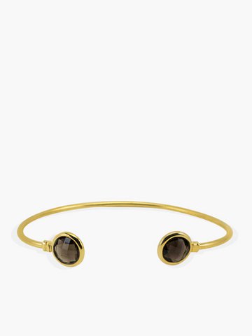 Brio Smoky Quartz Manschette Armband