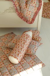 Ensemble de literie matelassée en coton pour les enfants «Garden d'été» - conception patchwork, petite taille