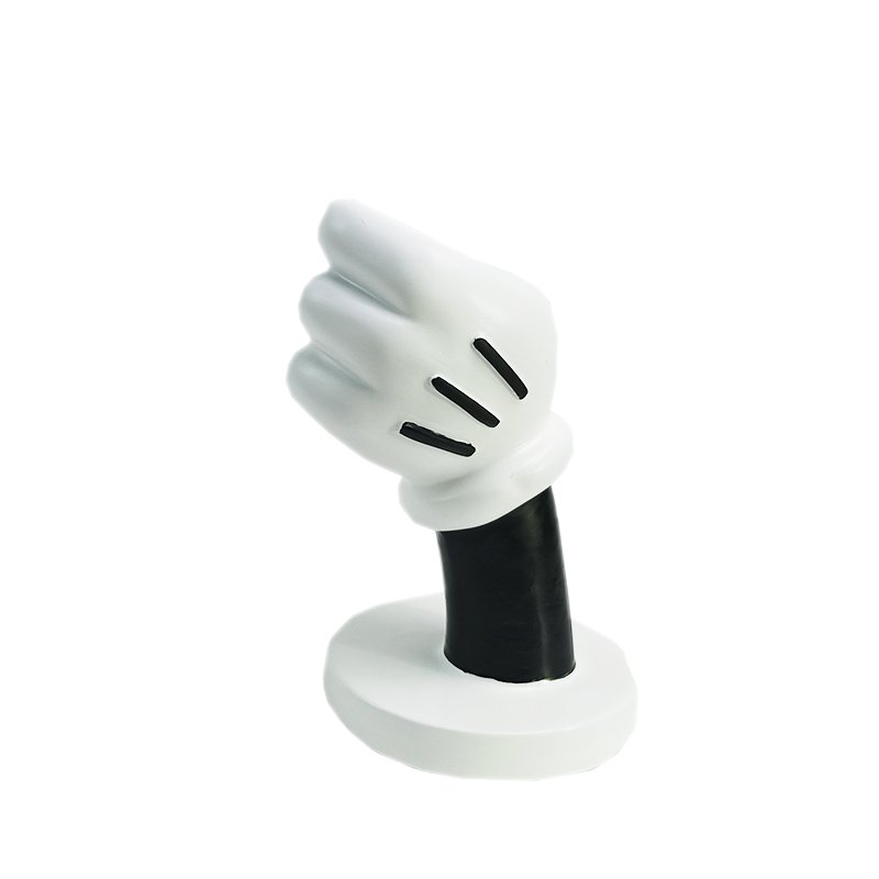 Polyresin hand pot white