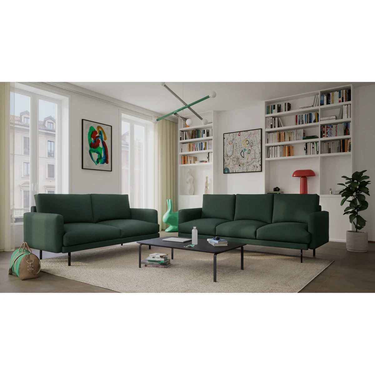 4-Seater Sofa BRERA - Green