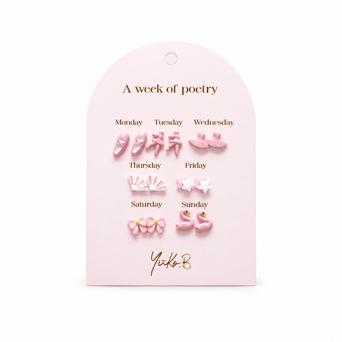 Nouveauté ! Boucles d'oreilles - Une Semaine de Poésie Danse Version Anglaise
