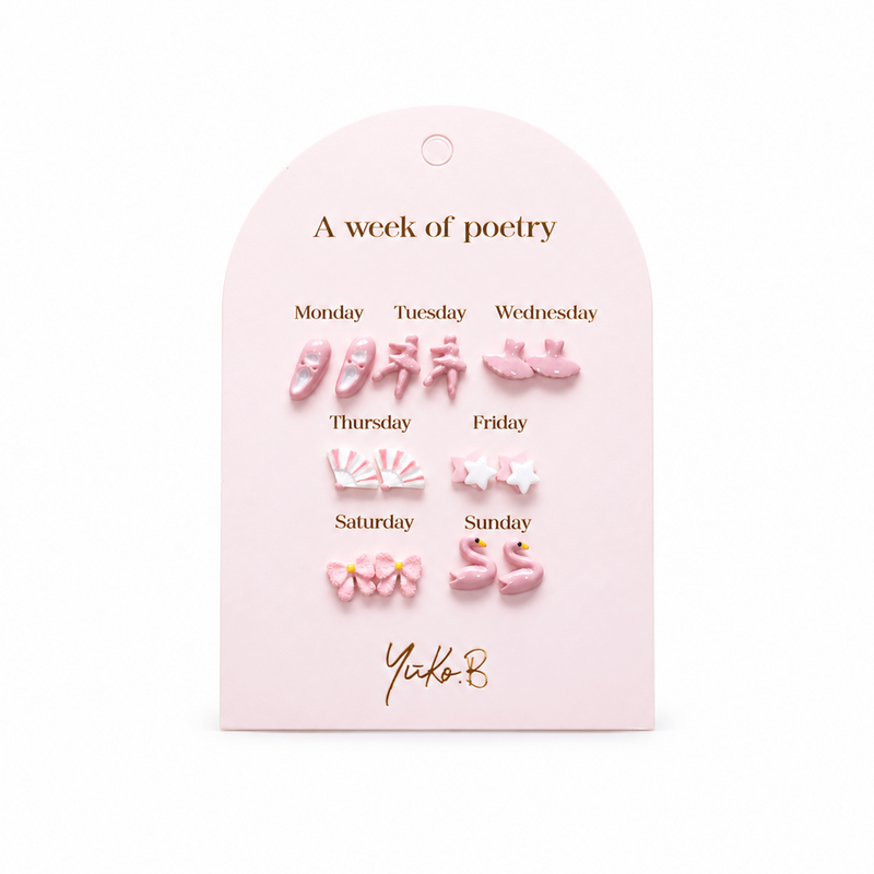 Nouveauté ! Boucles d'oreilles - Une Semaine de Poésie Danse Version Anglaise