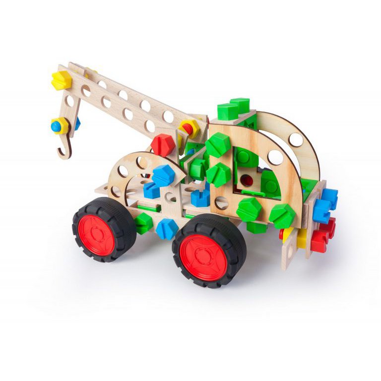Konstruktor Junior Takelwagen 3 in 1 von Hout-102-Teilen