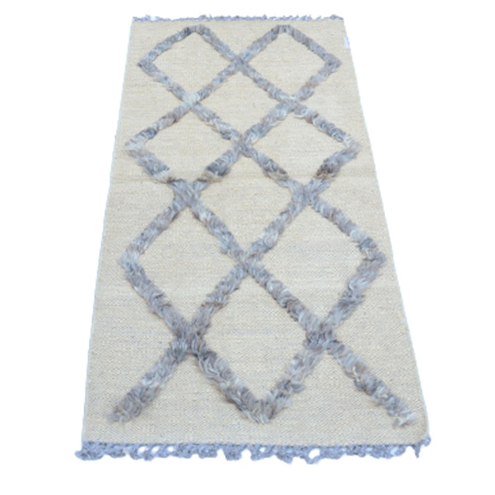 IKAT Sivas Tan Brown Kelim Teppich