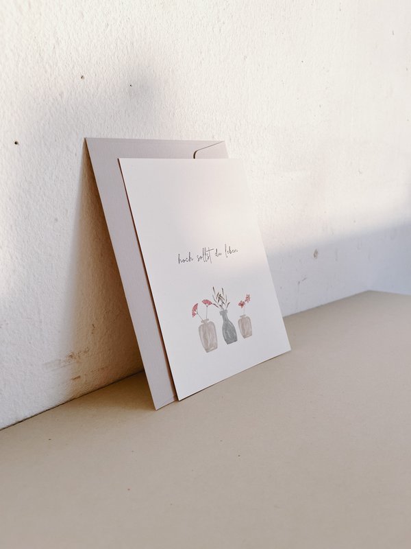 Vivrai una carta pieghevole alta