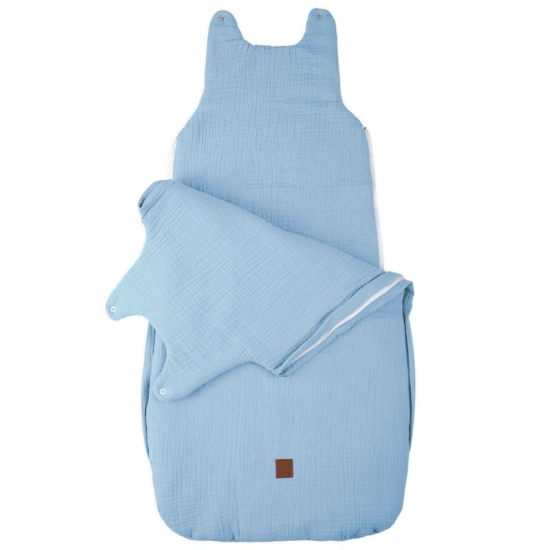 SAC DE NOUS NOUS EN MOUSSELINE BIO TOG Bleu Bébé M