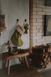 TISU Christmas Stocking, Olive