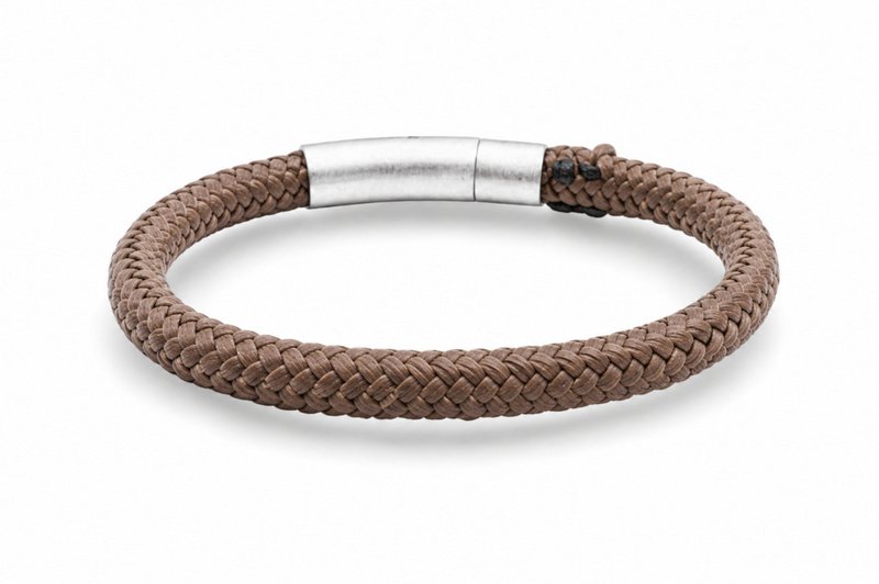 Pulsera de cuerda 6mm - Colección Ruyter | Edición plata