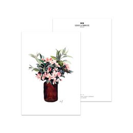 Postal - Ramo de Hortensias