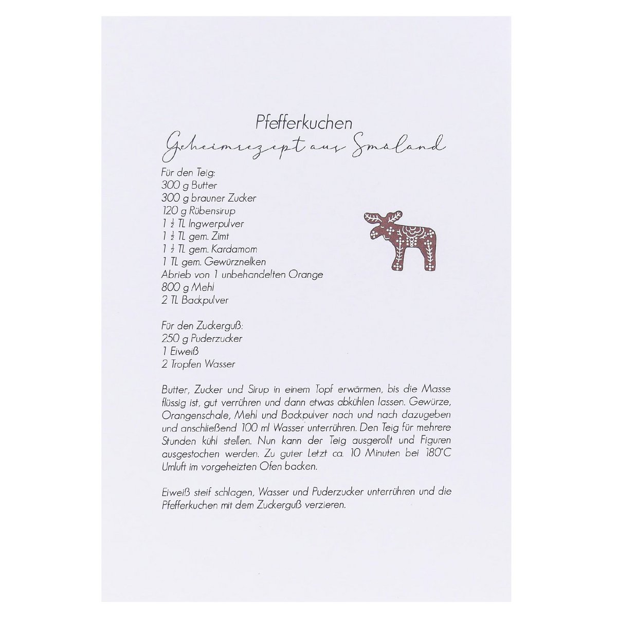 Postkarte - Pfefferkuchen