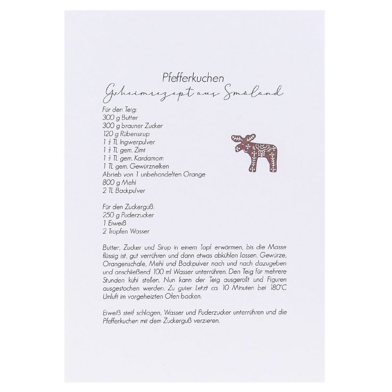 Postkarte - Pfefferkuchen