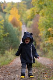 baby 100% merino uldjakke grå