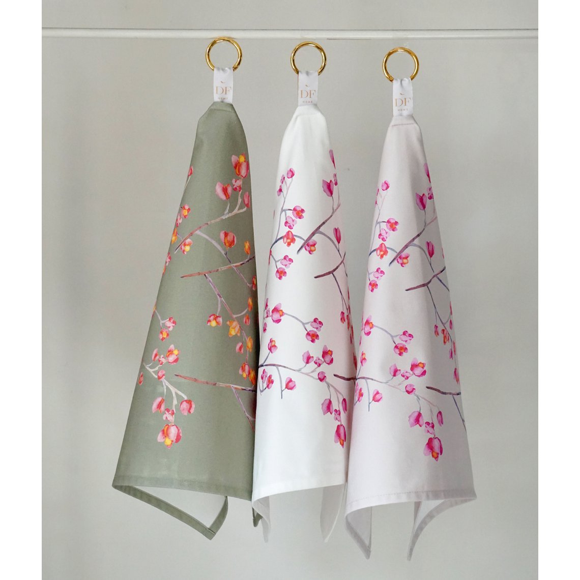 Kitchen Towel Branches Almond