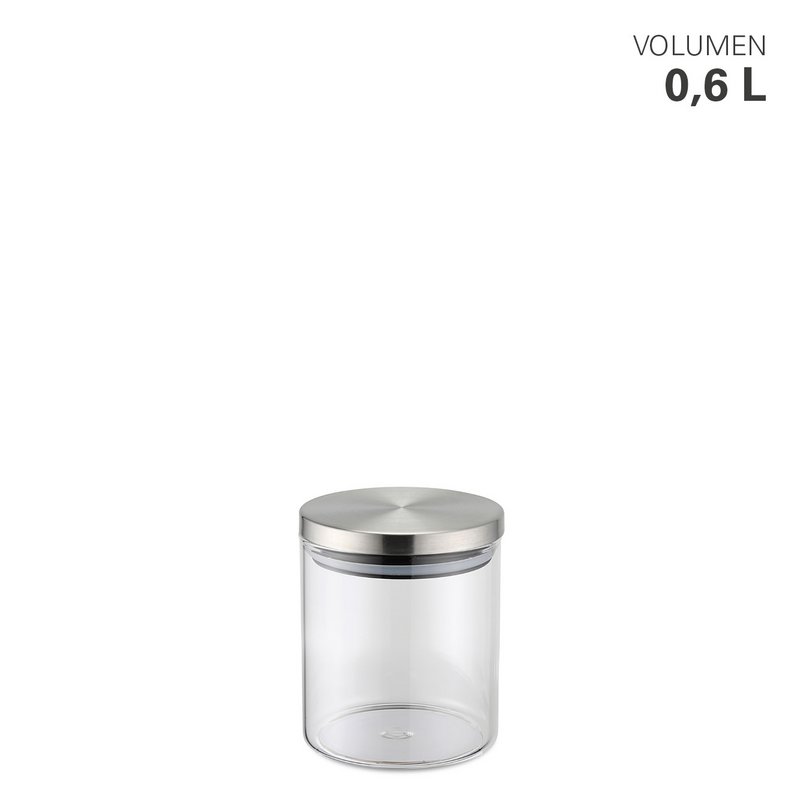 Storage jar made of borosilicate glass 600 ml