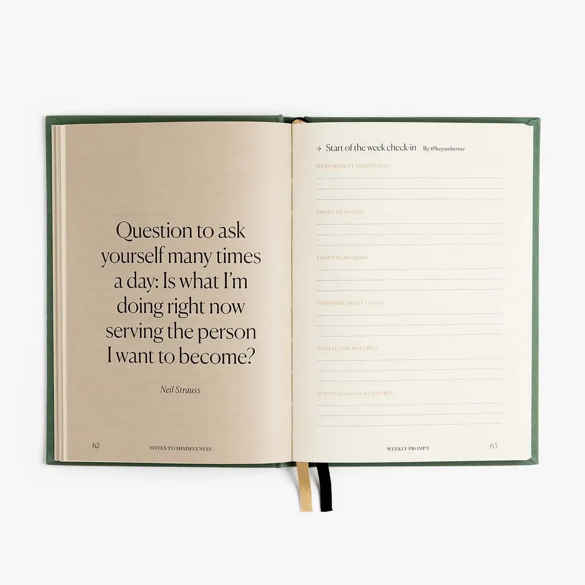 Opmerkingen voor Mindfulness Journal, dagelijkse begeleide reflectie