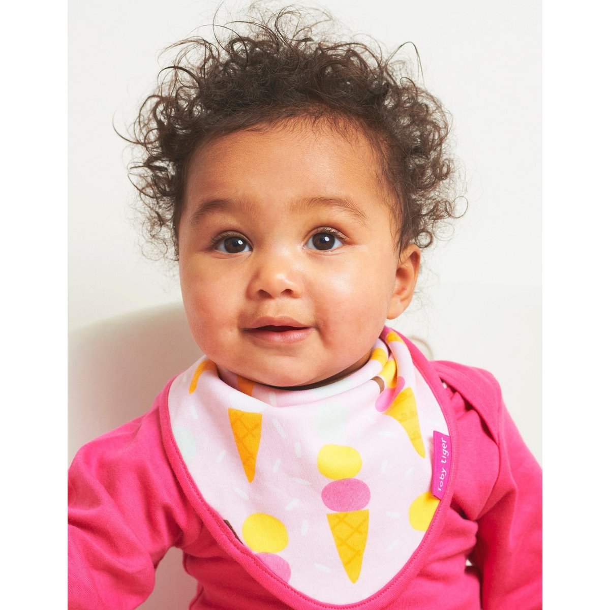 Bio-Cotton Baby Tissu avec imprimé à la crème glacée