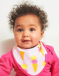 Panno per bambini bio-cotton con stampa gelato