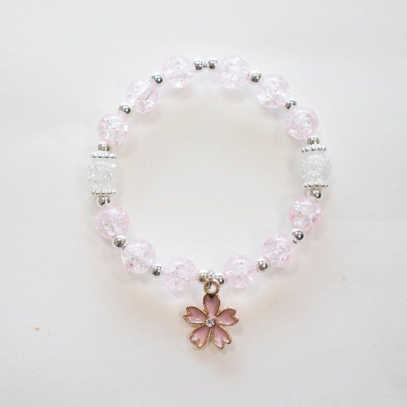 Pulsera de cuentas - Peonía rosa