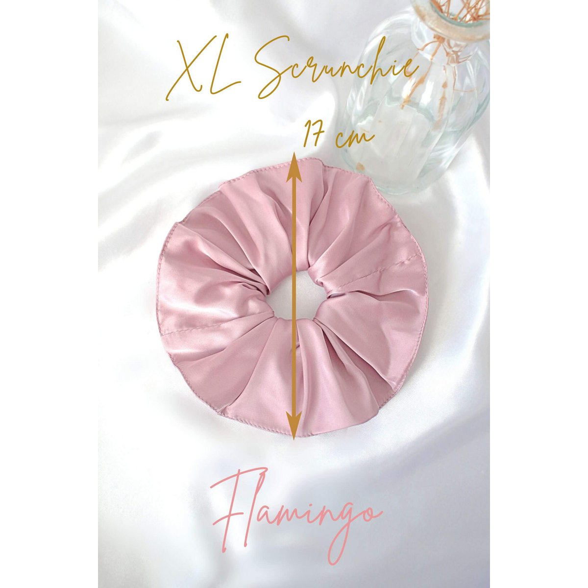"Babekleuren" | Handgemaakte zijden scrunchies-set