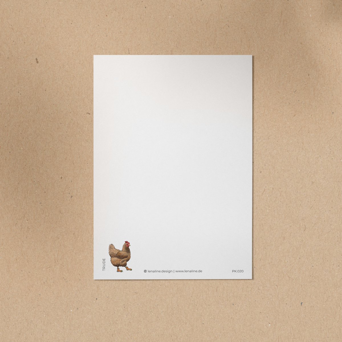 CARTE POSTALE | Poulet Trude