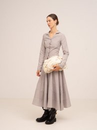 Midnatsstribet grå skjorte