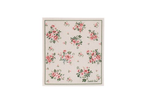 Dish cloth Lisa flowers 17x20 cm Isabelle Rose
