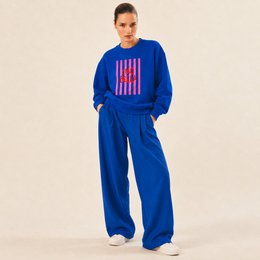 Sweatblau Hallo Bella