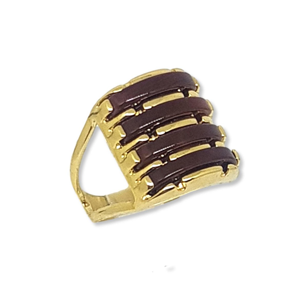Four Layered Gems Ring