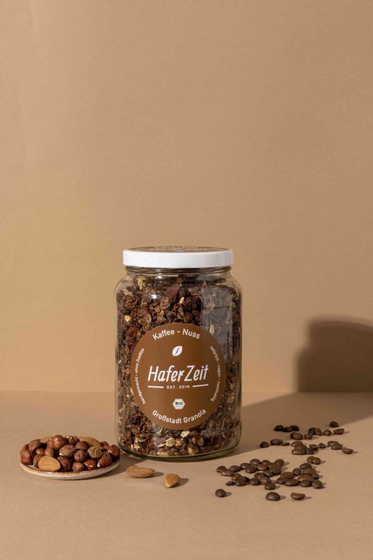 Organiczna granola kawowa z orzechami