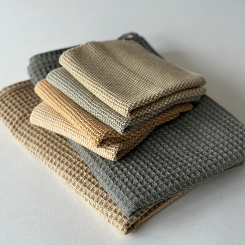 Knitted Dishcloths – Solid – Golden Straw (Each with 2)