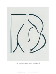 Abstract wall art with geometric shapes and lines in black and white.
