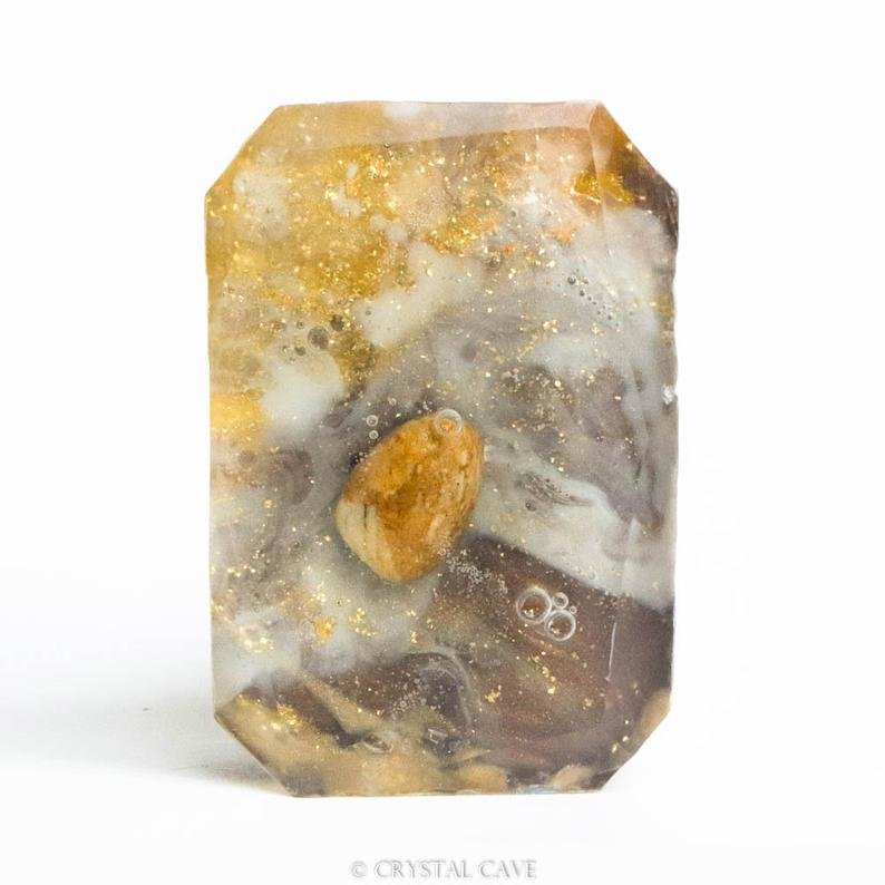Gemstone Soap - Warm Sands - Yellow Jasper