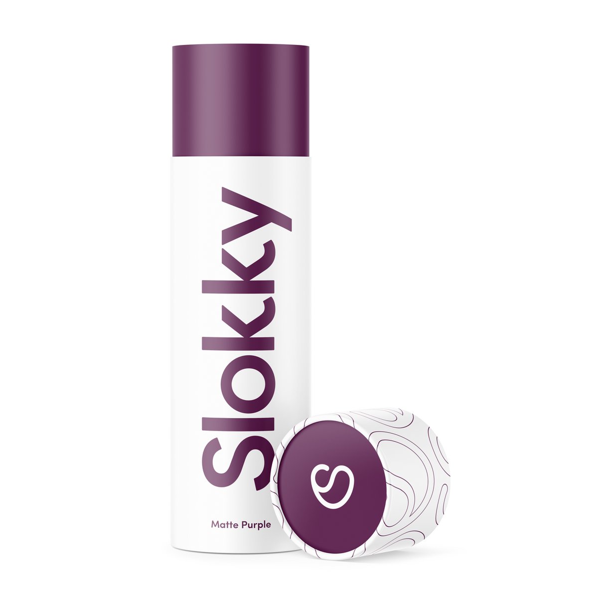 Slokky Matte Purple Bottle & Lid - 500ml