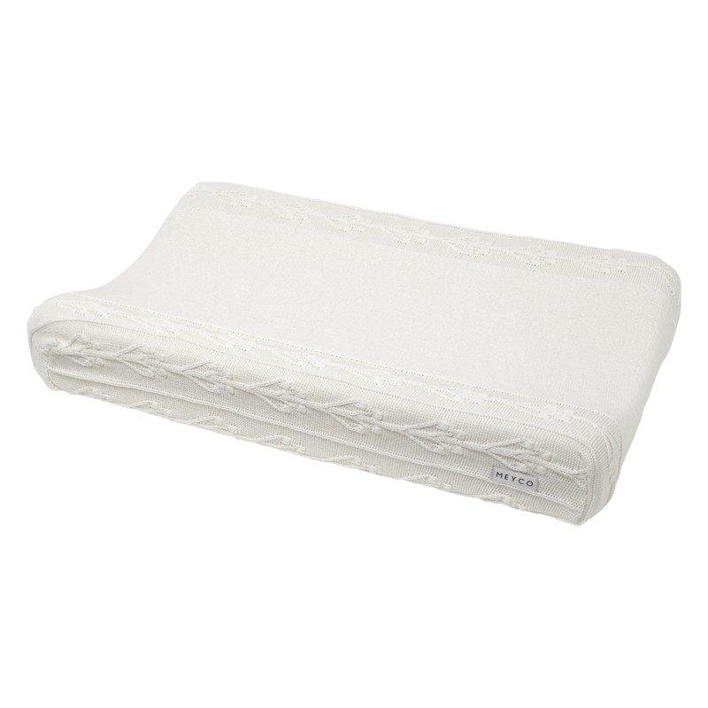 Changing pad cover Romantic flower Offwhite