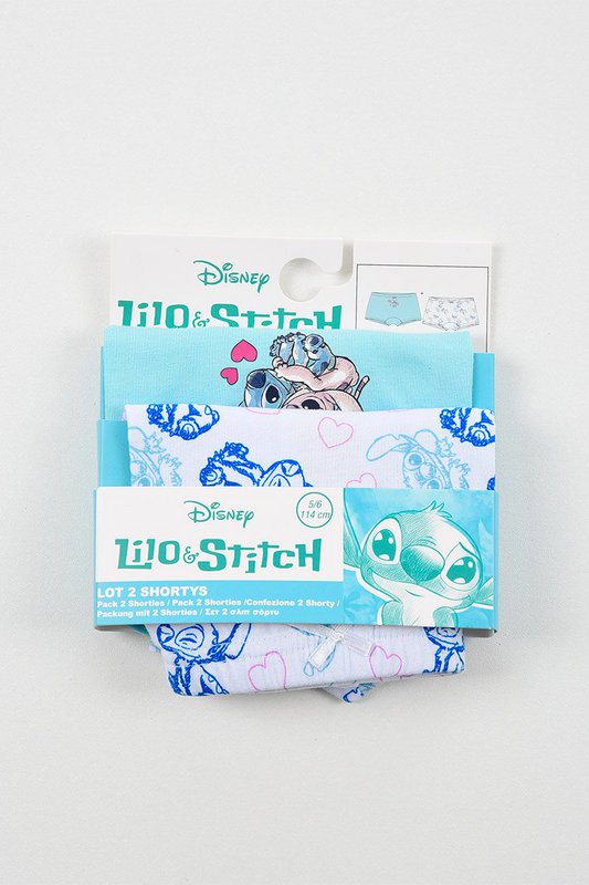 Parti på 30 enheder | Pakke 2 Lilo And Stitch børneshorts | Officielt licenserede produkter | SUN CITY Gruppen