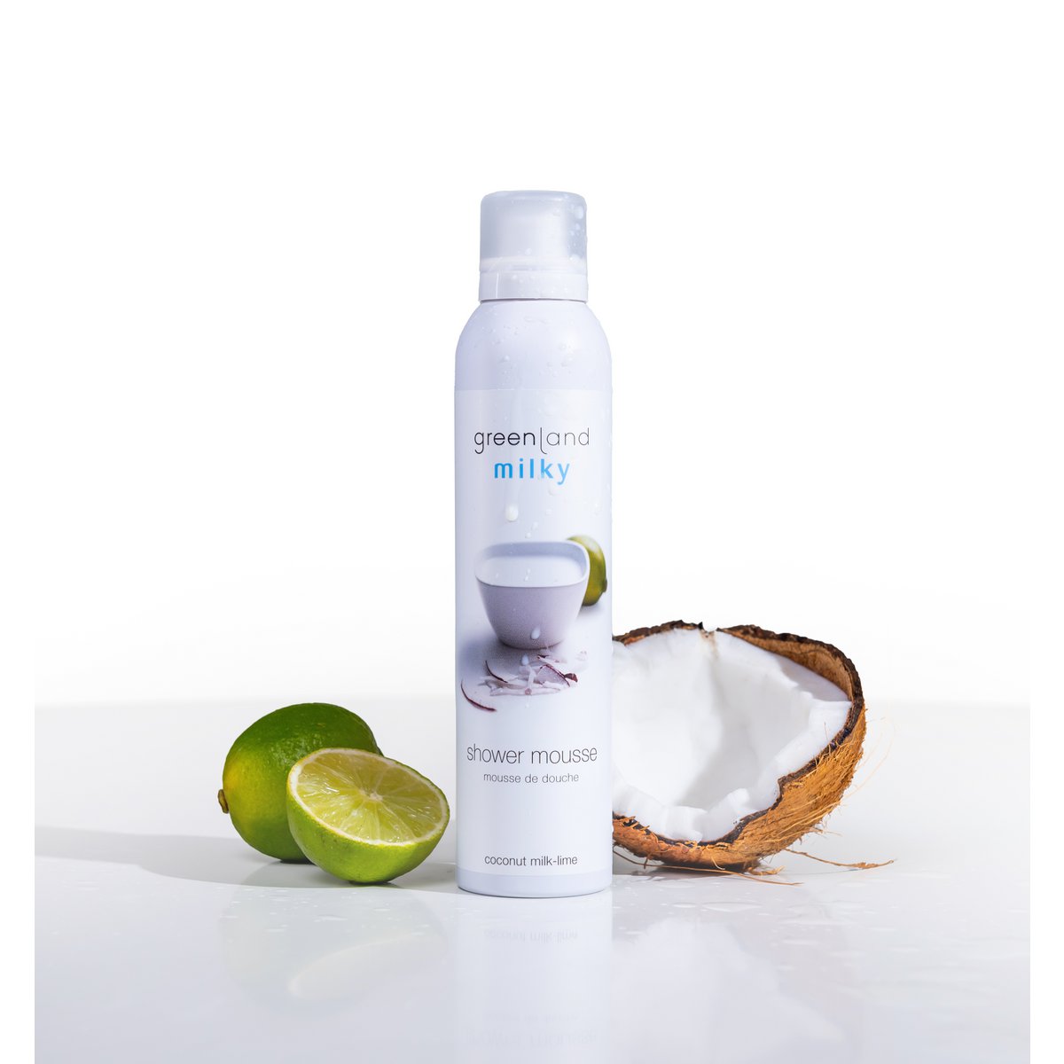 Espuma de ducha 200 ml, leche de coco-lima