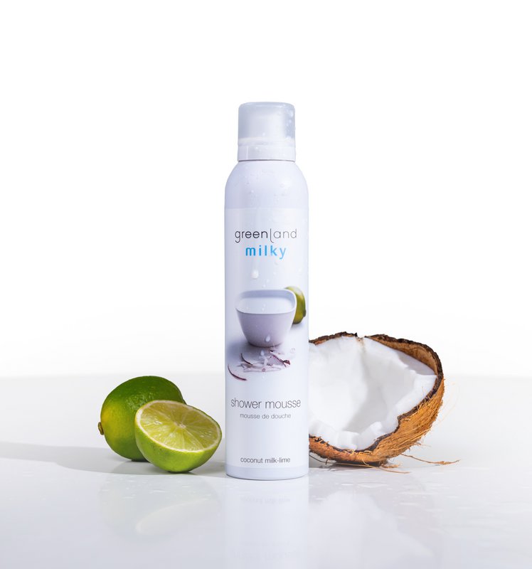 Mousse de douche 200 ml, lait de coco-citron vert
