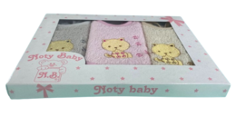 Lot de 3 bavoirs bébé brodés
