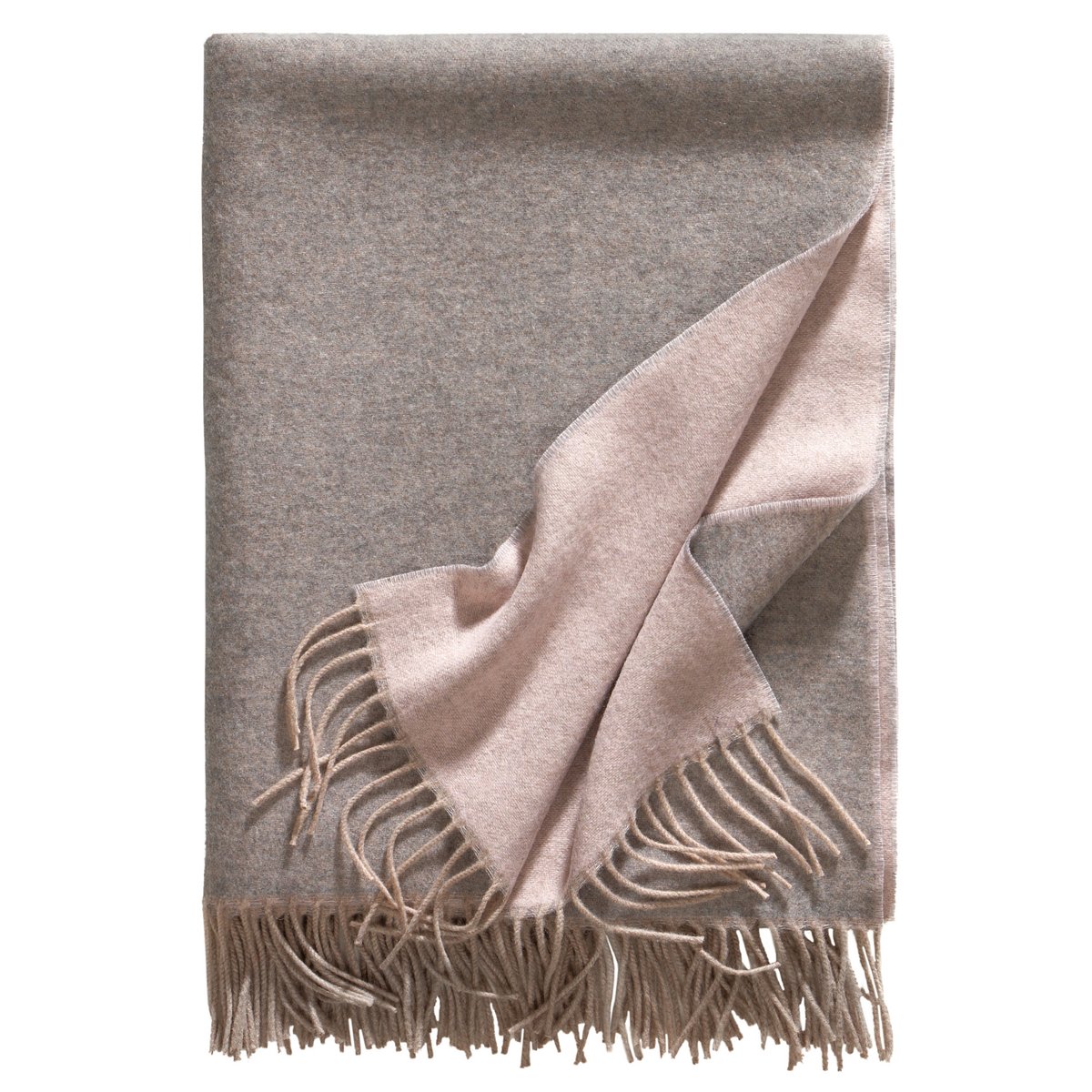 Plaid ALASSIO poudre d'argent