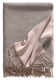 Plaid ALASSIO poudre d'argent