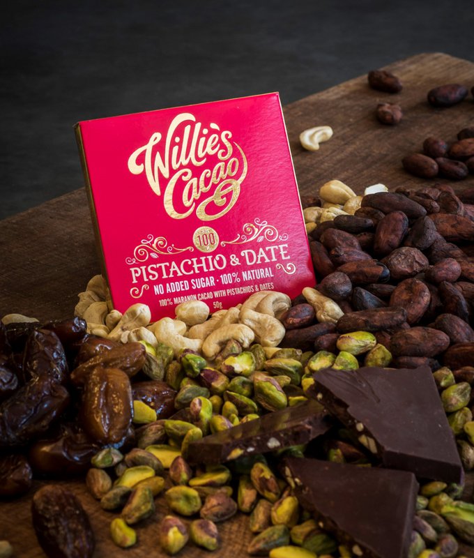 Pistachio & Date, Maranon, Peru (100% dark - no added sugar)